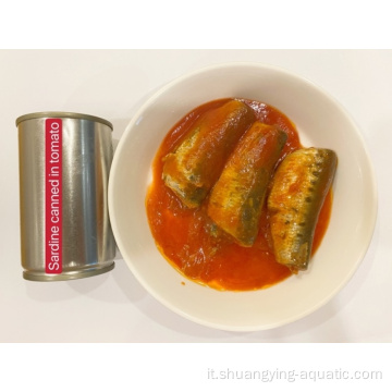 Sardine in scatola in salsa di pomodoro 125 g dittine di pesce